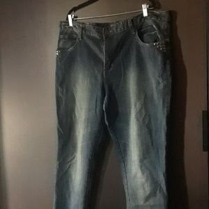 Size 20 Distressed Skinny Jeans